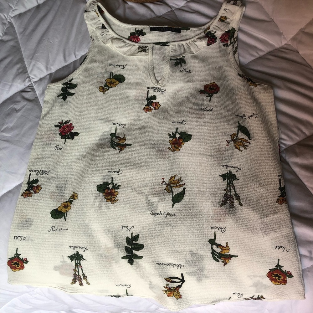 NWT Floral work Blouse